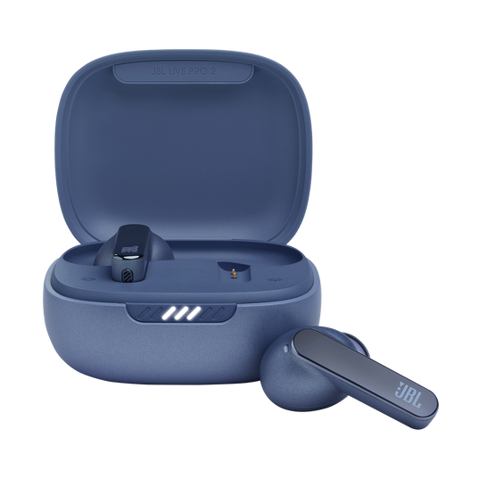 JBL Live Pro 2 TWS - Blue - True wireless Noise Cancelling earbuds - Hero